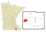 Mower County Minnesota Incorporated and Unincorporated areas Austin Highlighted